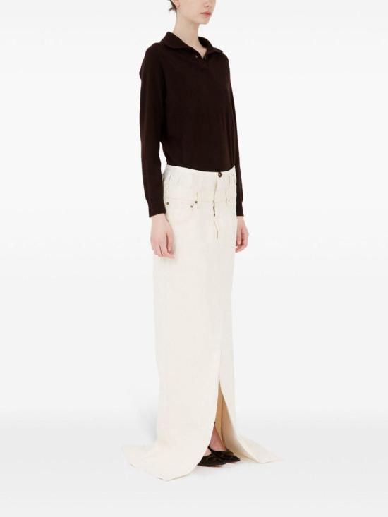  마르지엘라 롱 스커트 S51MI0004M35261103 White - MAISON MARGIELA