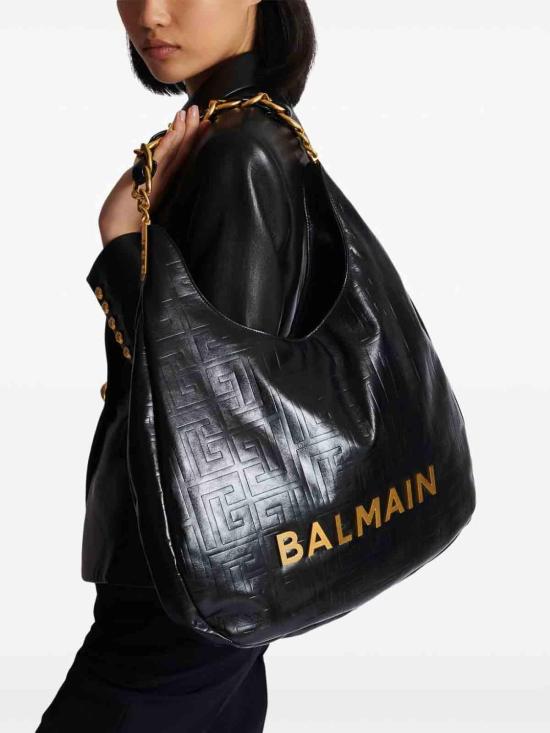  발망 토트백 EN1BT929LETF0PANOIR Black - BALMAIN