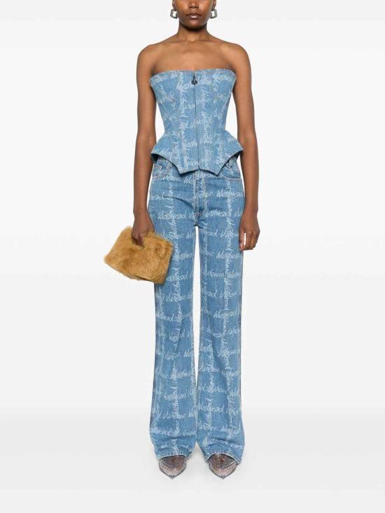  비비안웨스트우드 스트레이트 팬츠 1902002BW014IK306 Blue - VIVIENNE WESTWOOD