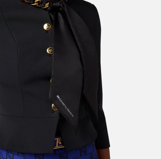  엘리자베타프랜치 자켓 GIT7041E2 110 Black - ELISABETTA FRANCHI