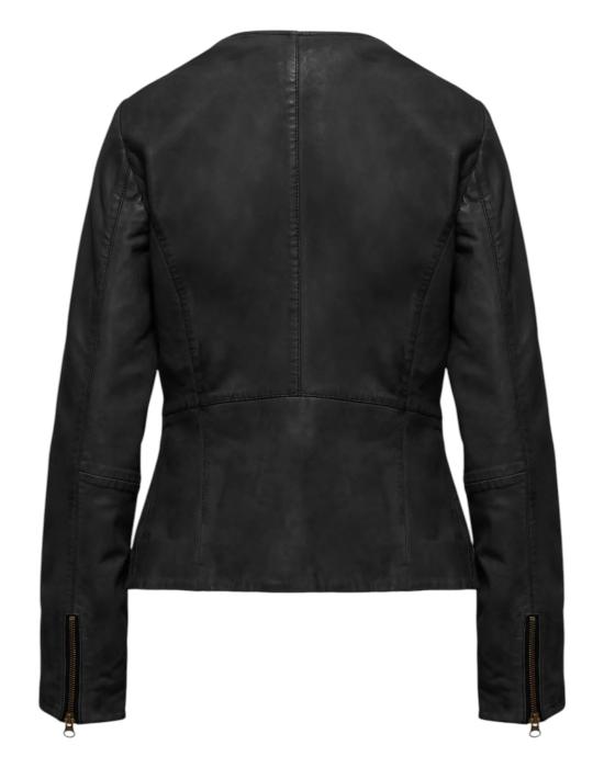 25SS 봄부기 가죽 자켓 JWARYAPLLV5 90 Black - BOMBOOGIE