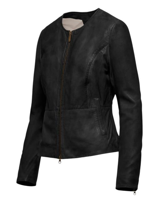 25SS 봄부기 가죽 자켓 JWARYAPLLV5 90 Black - BOMBOOGIE