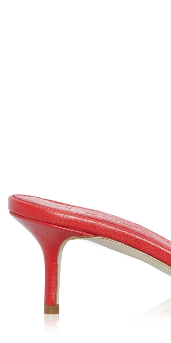  에이드 뮬/슬리퍼 Aeydē Ilvy 가죽 뮬 레드 - AEYDE