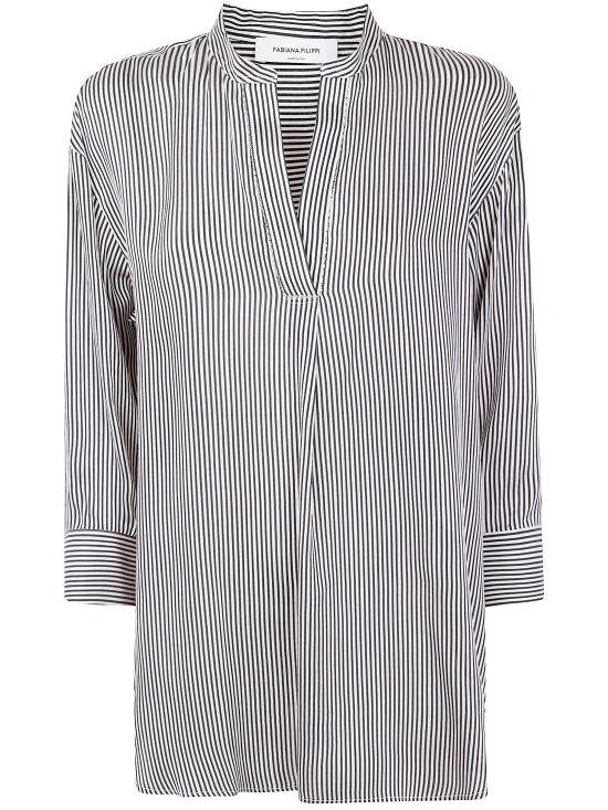 25SS 파비아나 필리피 셔츠 CADC02F351 H894 VRU BLACK AND WHITE