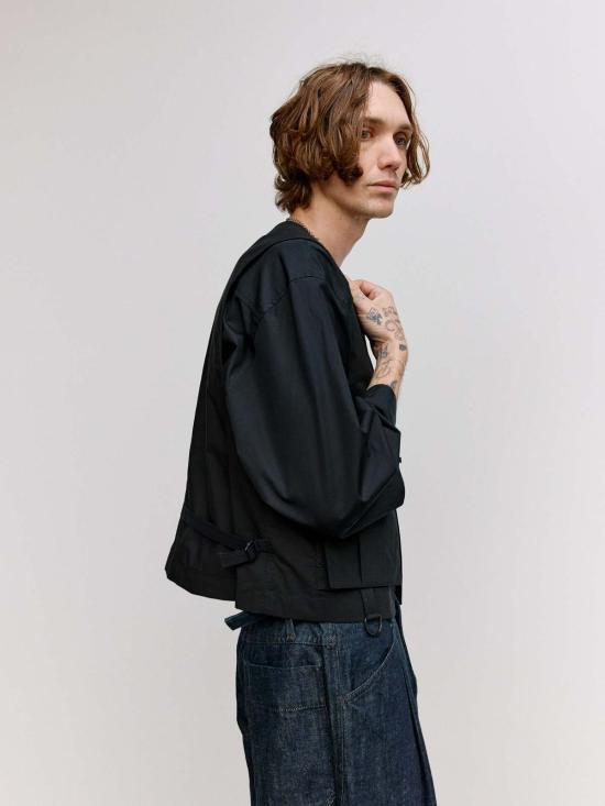  르메르 자켓 테크니컬 질레 블랙 - LEMAIRE