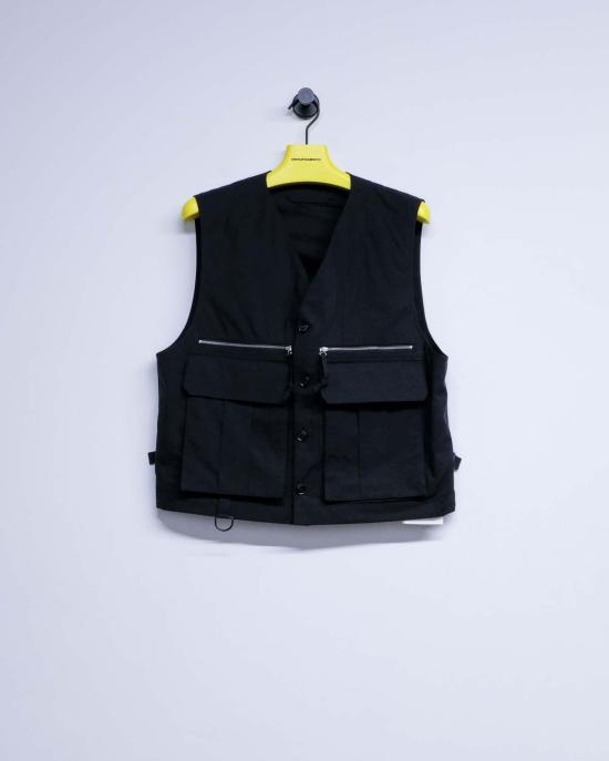  르메르 자켓 테크니컬 질레 블랙 - LEMAIRE