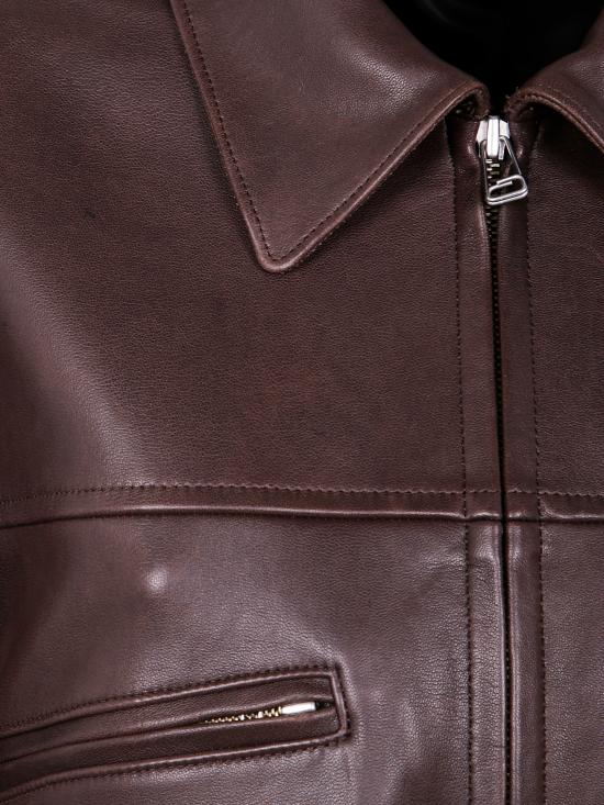 25SS 오라리 가죽 자켓 A25SB02LV BROWN - AURALEE