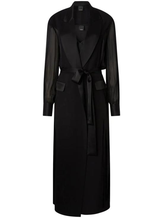 25SS 핑코 미디 원피스 104685 A2CO Z99 LIMOUSINE BLACK