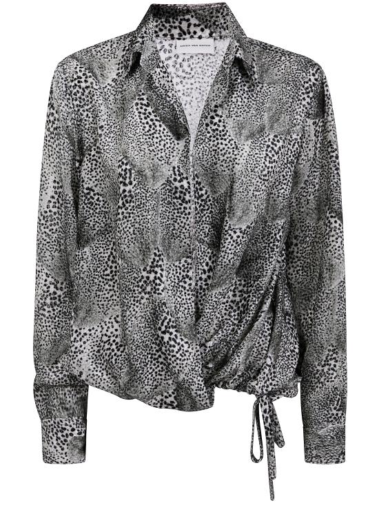 25SS 드리스 반 노튼 블라우스 251 010702 1418 900 BLACK - DRIES VAN NOTEN