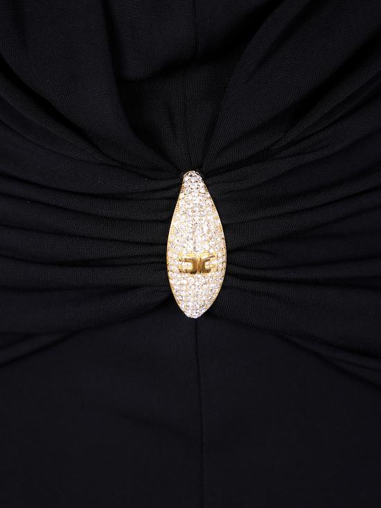 25SS 엘리자베타프랜치 롱 원피스 AB71952E2 110 BLACK - ELISABETTA FRANCHI