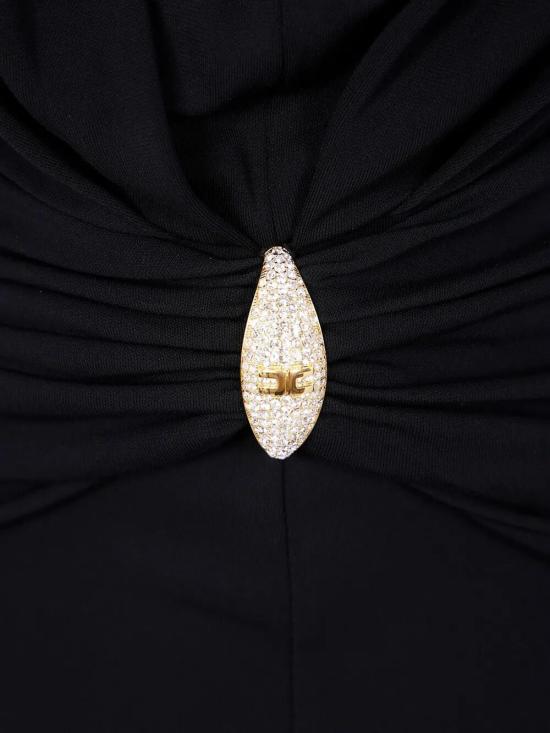 25SS 엘리자베타프랜치 롱 원피스 AB71952E2 110 BLACK - ELISABETTA FRANCHI