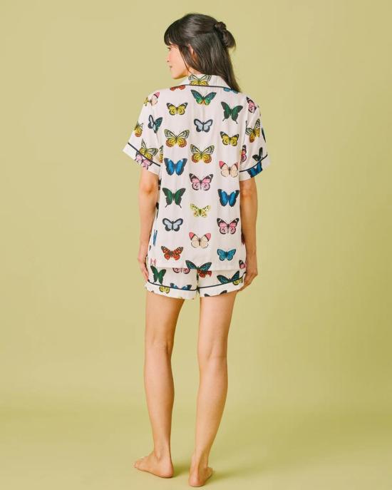  케이티 키메 라운지 웨어 Katie Kime 마리포사 파자마 반바지 세트 - KATIE KIME