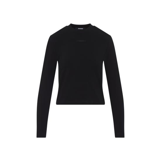 25SS 자크뮈스 긴팔 티셔츠 24E241JS155 2031 990 BLACK - JACQUEMUS