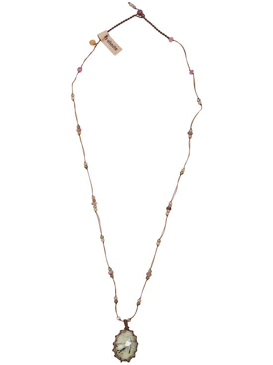 25SS SHARING 목걸이/팬던트 STIB VV PREHNITE RUTILE