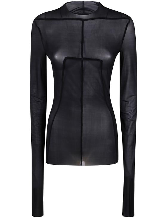 25SS 릭 오웬스 긴팔 티셔츠 RO01E7265 BZ 09 BLACK