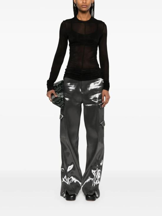 25SS 릭 오웬스 긴팔 티셔츠 RO01E7265 BZ 09 BLACK - RICK OWENS