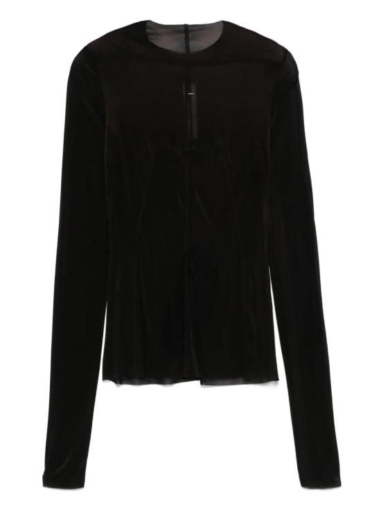 25SS 릭 오웬스 긴팔 티셔츠 RO01E7265 BZ 09 BLACK - RICK OWENS