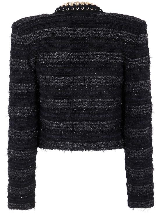 25SS 발망 자켓 EF0SK256KI46 EAD BLACK GOLD - BALMAIN