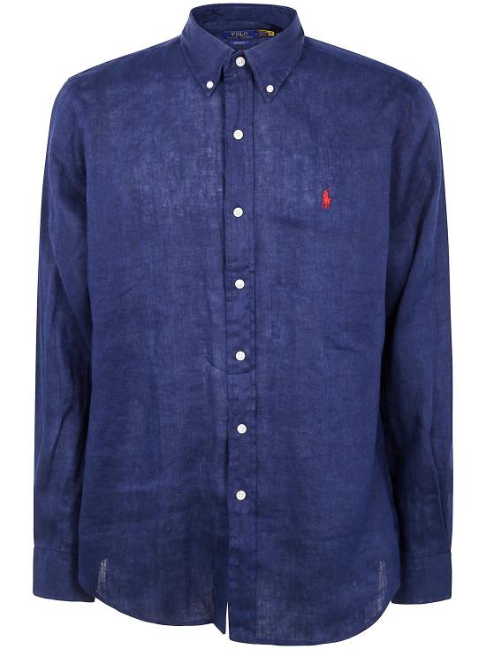  폴로 랄프로렌 커스텀 핏 리넨 셔츠 710 966294 006 NEWPORT NAVY - POLO RALPH LAUREN