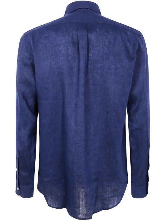  폴로 랄프로렌 커스텀 핏 리넨 셔츠 710 966294 006 NEWPORT NAVY - POLO RALPH LAUREN