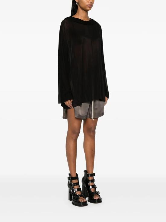 25SS 릭 오웬스 반팔 티셔츠 RO01E7285 BZ 09 BLACK - RICK OWENS