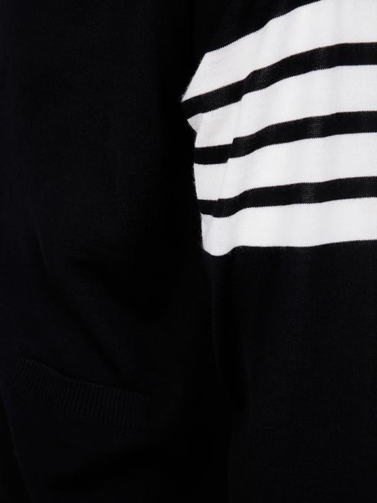 25FW 톰브라운 4바 서스테이너블 파인 메리노 울 클래식 가디건 MKC002A Y1014 097 001 BLACK - THOM BROWNE