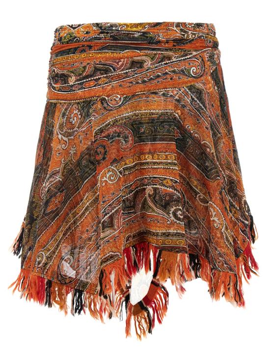 25SS 이자벨마랑 롱 스커트 JU0350FAC2J06I11OR Orange - ISABEL MARANT