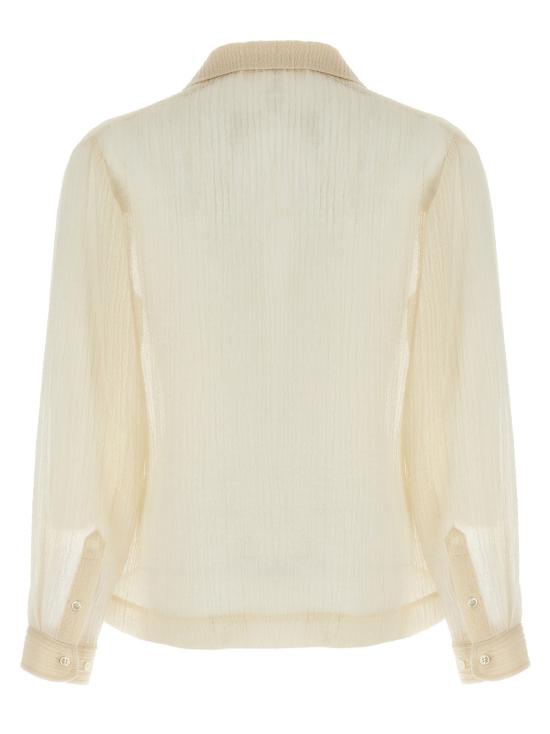 25SS 세퍼 긴팔 셔츠 MSS25JAGOUOLDWHITEPLEAT Beige - SEFR