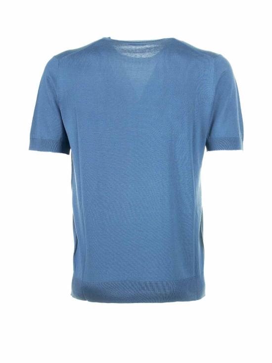  파올로 페코라 반팔 티셔츠 A010F2006634 Blue - PAOLO PECORA