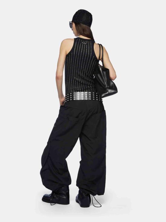 25SS 디 아티코 의류 250WCW00206 JJ051TRJJ051TR 100Black - THE ATTICO