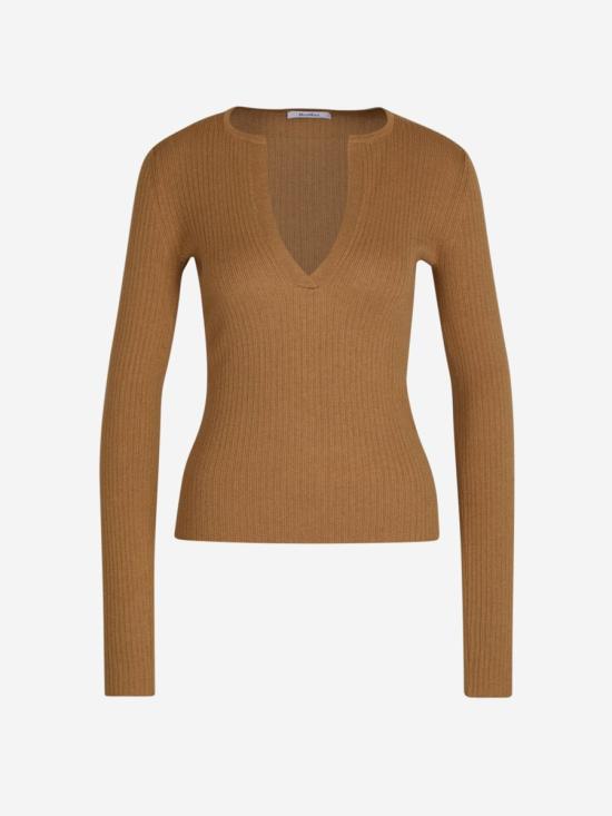 24FW 막스마라 숏팬츠 242136611160055 Silk 45 Cashmere 003camel Brown