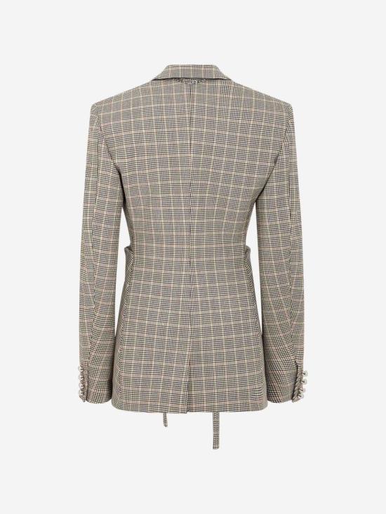 24FW 파코라반 자켓 24ACVE174LA0219PATTERN WOOL M222 BROWN Beige - PACO RABANNE