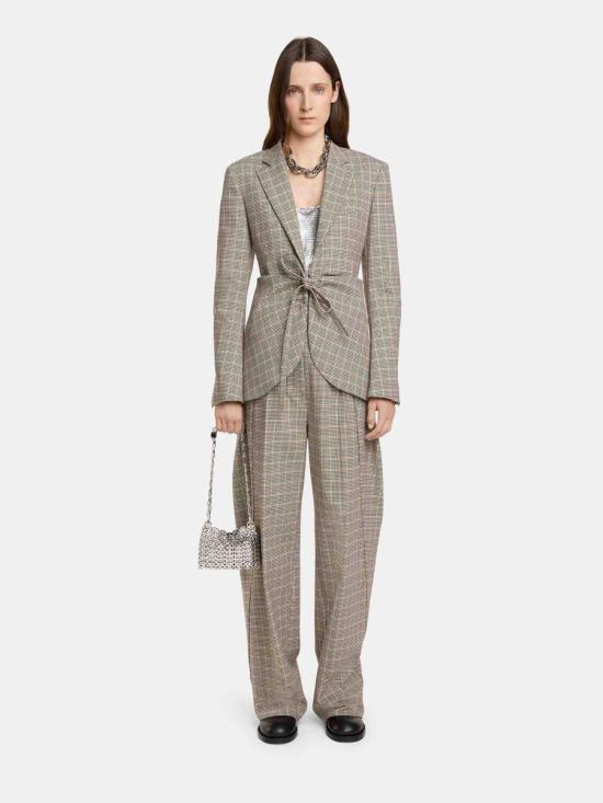 24FW 파코라반 자켓 24ACVE174LA0219PATTERN WOOL M222 BROWN Beige - PACO RABANNE