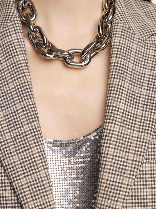 24FW 파코라반 자켓 24ACVE174LA0219PATTERN WOOL M222 BROWN Beige - PACO RABANNE