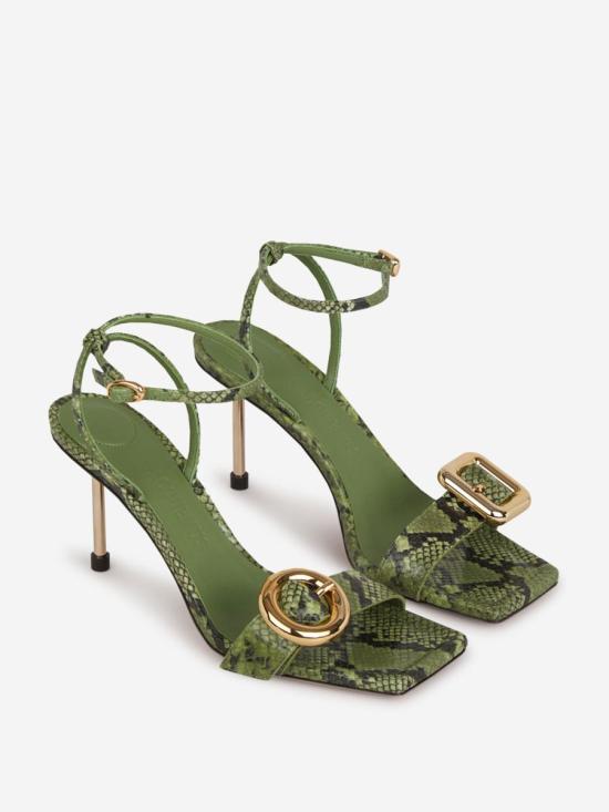 24FW 자크뮈스 샌들 24H241FO078 4308100 LAMBSKIN 100 CALFSKIN 100 CALFSKIN 550GREEN - JACQUEMUS