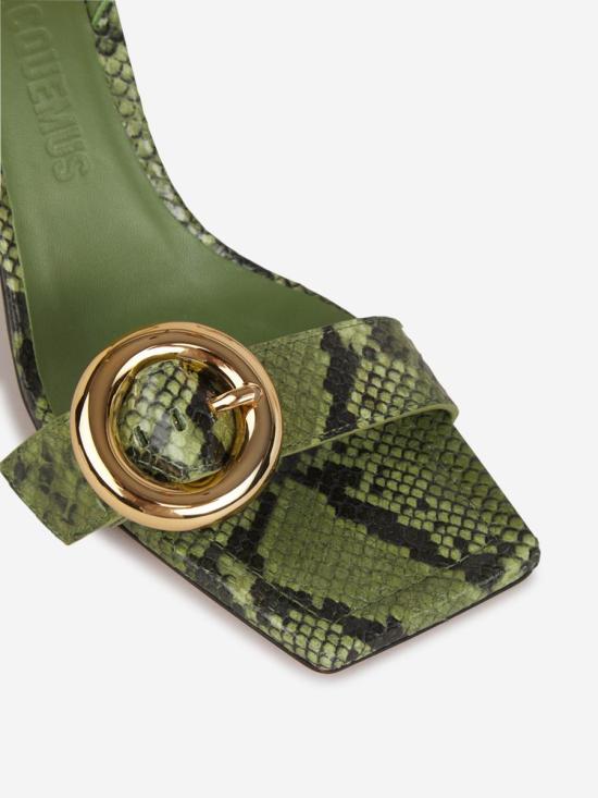 24FW 자크뮈스 샌들 24H241FO078 4308100 LAMBSKIN 100 CALFSKIN 100 CALFSKIN 550GREEN - JACQUEMUS