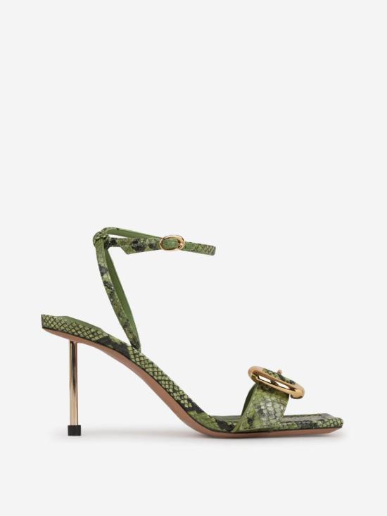 24FW 자크뮈스 샌들 24H241FO078 4308100 LAMBSKIN 100 CALFSKIN 100 CALFSKIN 550GREEN