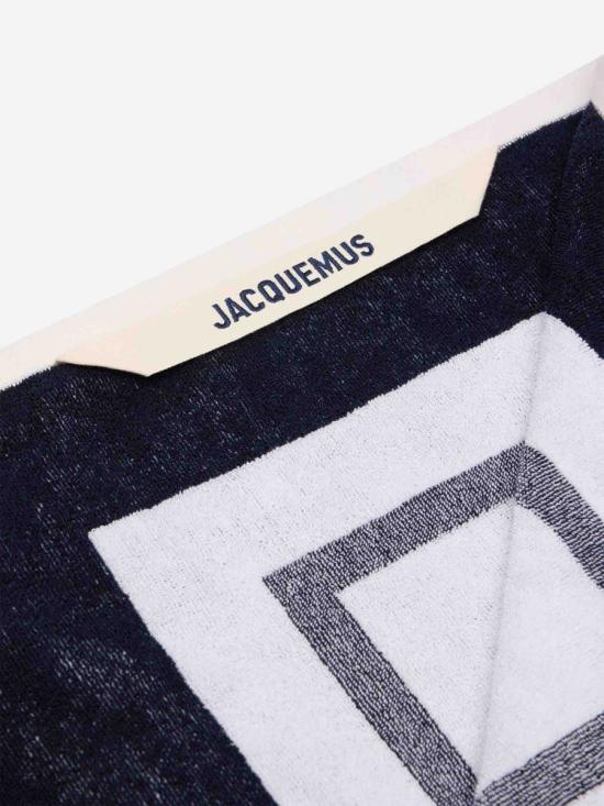 25SS 자크뮈스 스윔팬츠 255AC737 6008100 COTON 1JAPALM TREE WHITE NAVY BLUE - JACQUEMUS