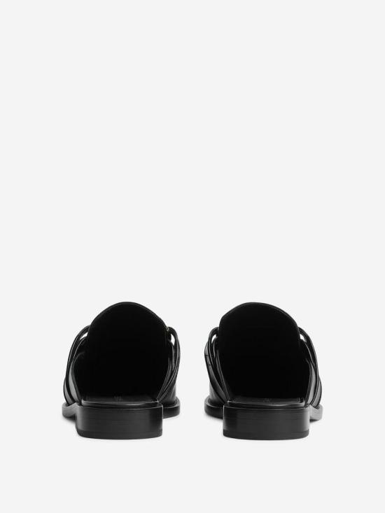 25SS 보테가베네타  ASTAIRE 아스테어  오픈백 로퍼  817519V5DZ0V5DZ0 1000BLACK Black - BOTTEGA VENETA