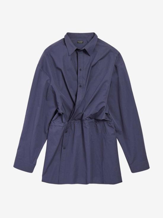 25SS 발렌시아가 코트 814136TRM17TRM17 4530FADED BLUE NAVY BLUE