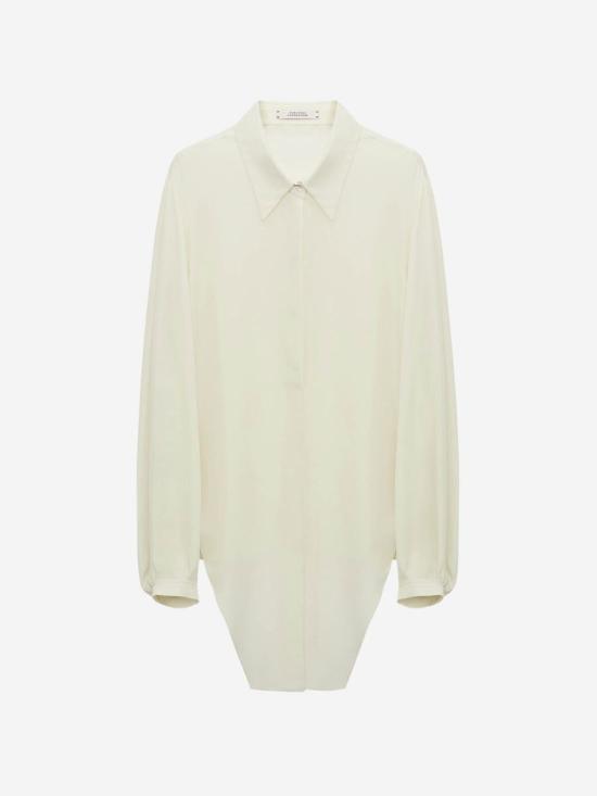 25SS 도로시 슈마허 긴팔 티셔츠 251 949256 908Shadow White Beige - DOROTHEE SCHUMACHER