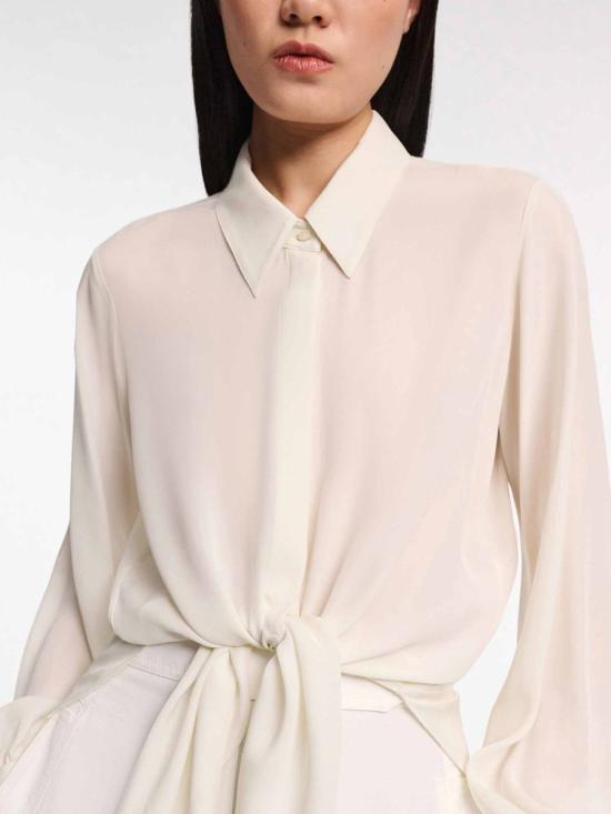 25SS 도로시 슈마허 긴팔 티셔츠 251 949256 908Shadow White Beige - DOROTHEE SCHUMACHER