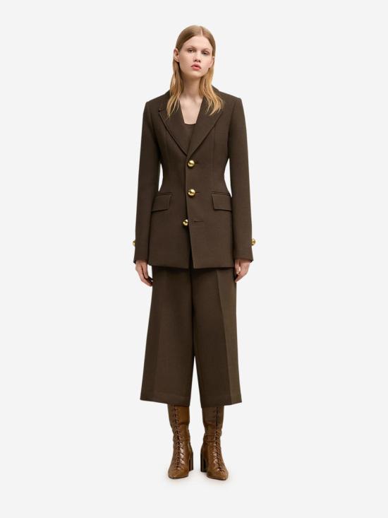 24FW 아미 아우터 FBV612 WV0051100 VIRGIN WOOL 221DARK COFFEE Brown - AMI