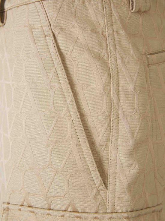  발렌티노 가라바니 숏팬츠 4V3RDD459VKCOTTON CORDURA TOILE ICONOGRAPHE ST TOILEYD3 Beige - VALENTINO GARAVANI