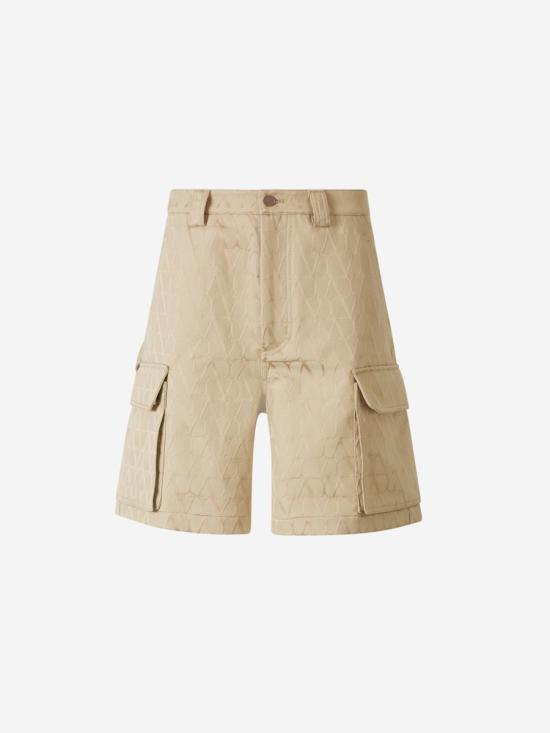  발렌티노 가라바니 숏팬츠 4V3RDD459VKCOTTON CORDURA TOILE ICONOGRAPHE ST TOILEYD3 Beige