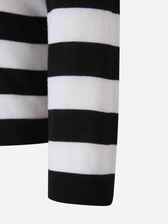 25SS 발망 스웨터 EF0KJ030KI43100 WE EJREJRNOIR BLACK WHITE - BALMAIN