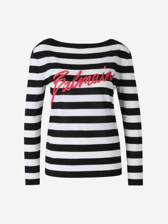 25SS 발망 스웨터 EF0KJ030KI43100 WE EJREJRNOIR BLACK WHITE