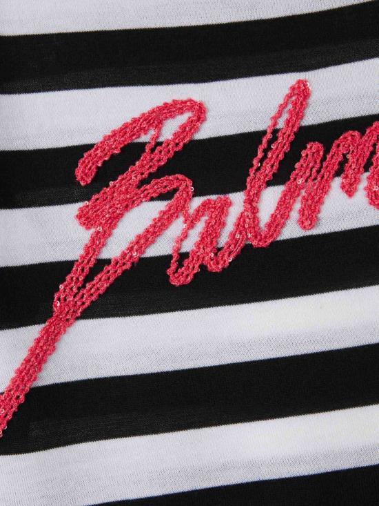 25SS 발망 스웨터 EF0KJ030KI43100 WE EJREJRNOIR BLACK WHITE - BALMAIN