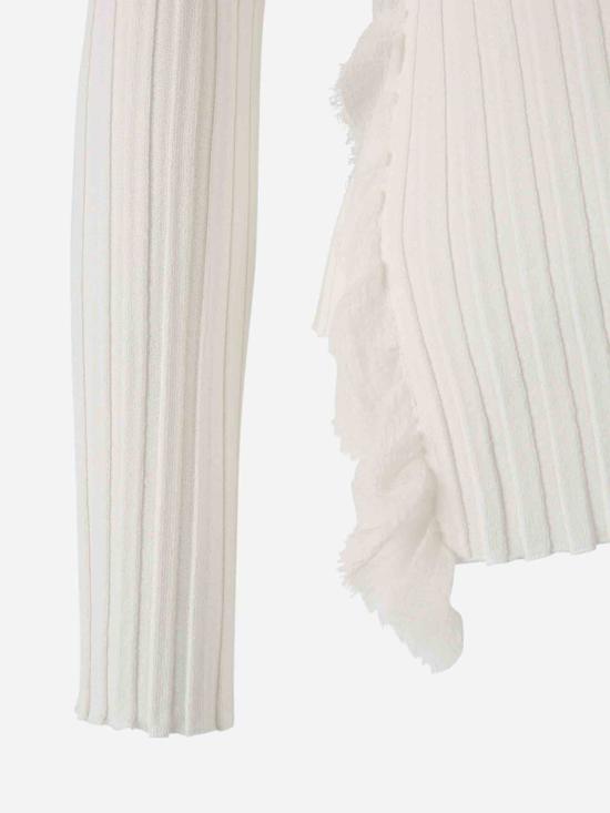 25SS 알렉산더 맥퀸 스웨터 833508Q1BDF 9004Ivory Beige - ALEXANDER MCQUEEN