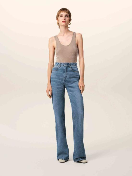 25SS 아미 데님 팬츠 FTR420 DE0046Denim 480Used Blue DENIM DARK BLUE - AMI